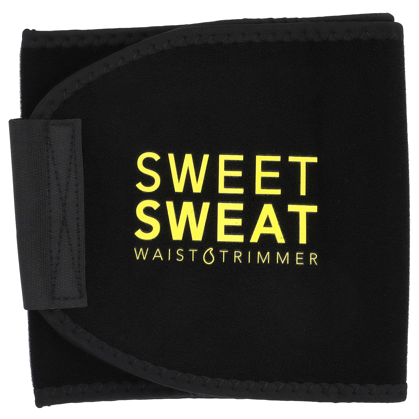 Sports Research, Sweet Sweat®, Waist Trimmer, Medium, Black & Yellow, 1 Belt