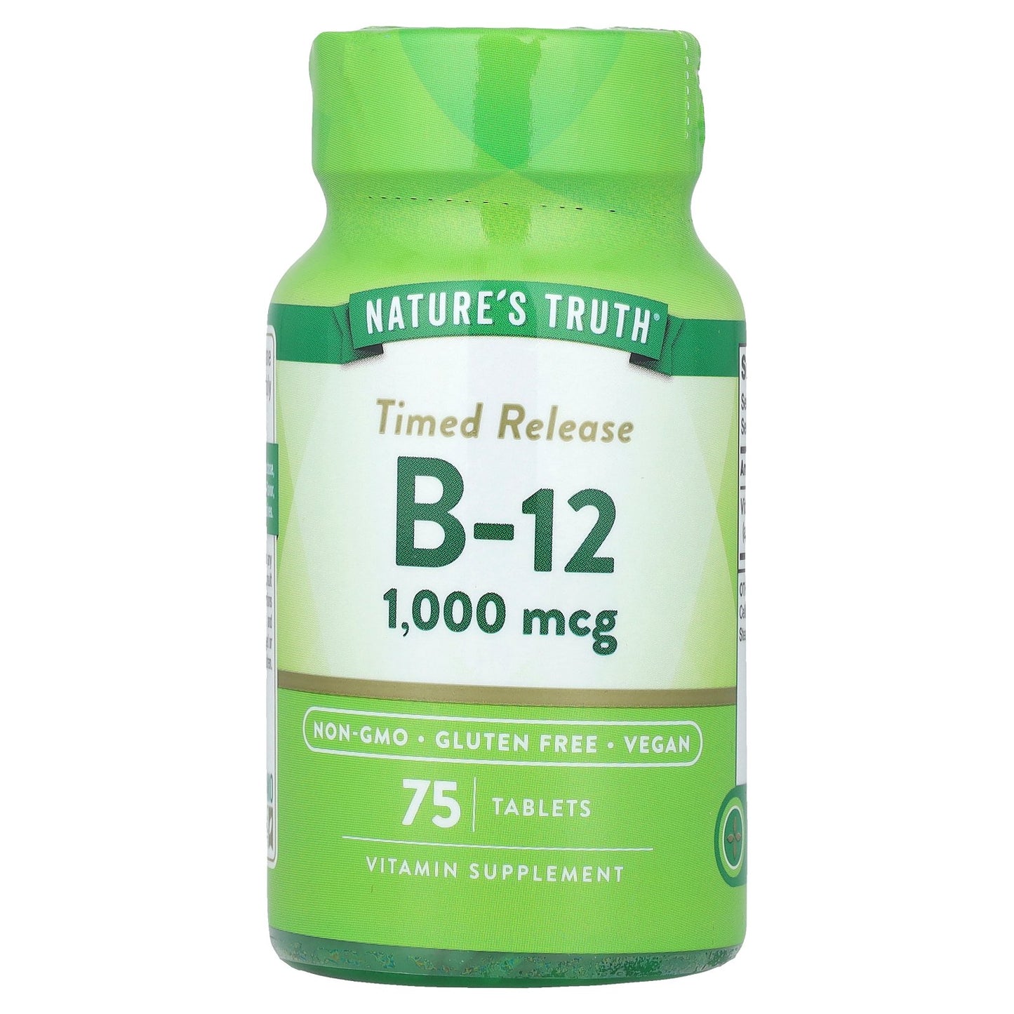 Nature's Truth, Time Release Vitamin B-12, 1,000 mcg, 75 Tablets