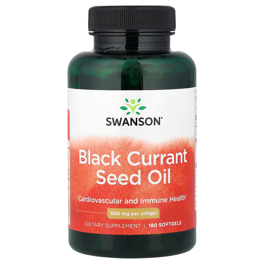 Swanson, Black Currant Seed Oil, 500 mg, 180 Softgels