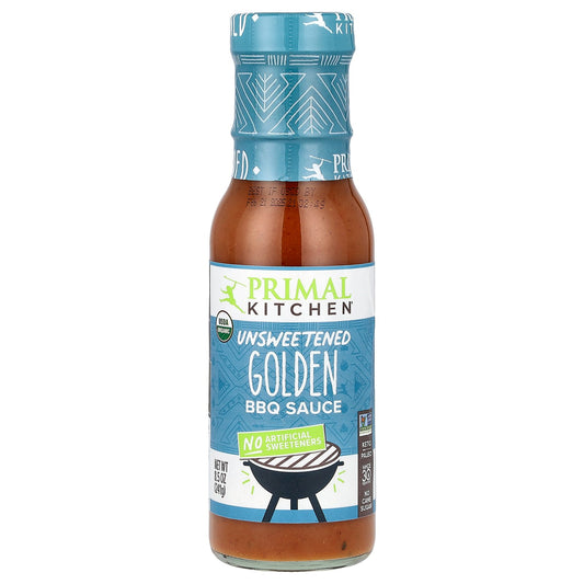 Primal Kitchen, Golden BBQ Sauce, Unsweetened, 8.5 oz (241 g)