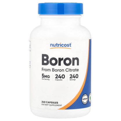 Nutricost, Boron, 5 mg , 240 Capsules