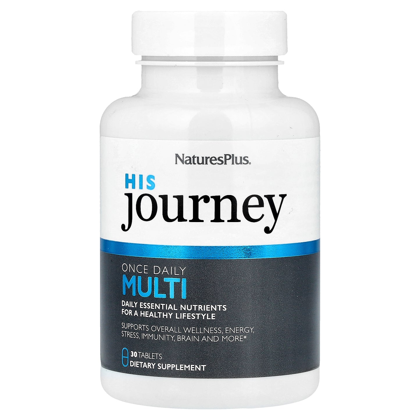 NaturesPlus, His Journey, Once Daily Multi, 30 Tablets