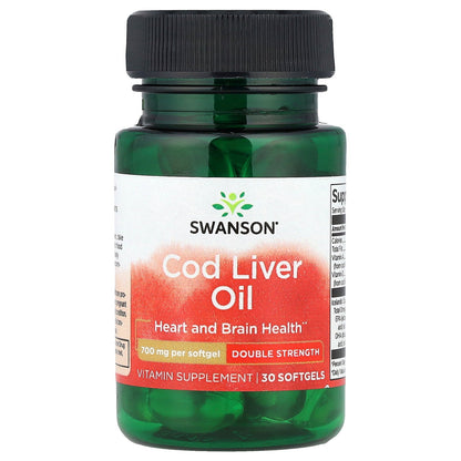 Swanson, Cod Liver Oil, 30 Softgels