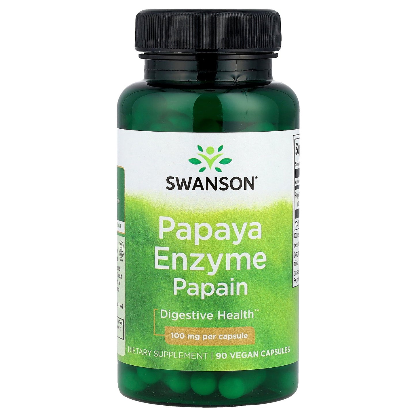 Swanson, Papaya Enzyme Papain, 100 mg, 90 Vegan Capsules