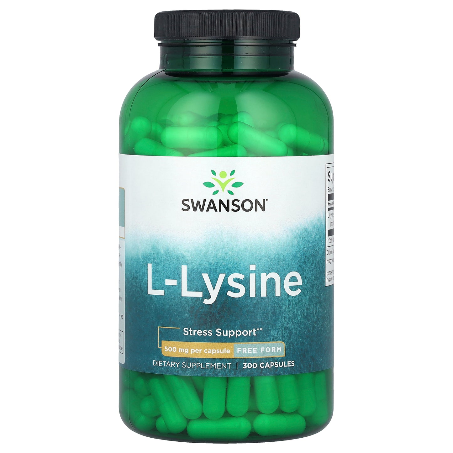 Swanson, L-Lysine, 500 mg, 300 Capsules