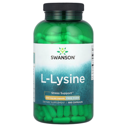 Swanson, L-Lysine, 500 mg, 300 Capsules