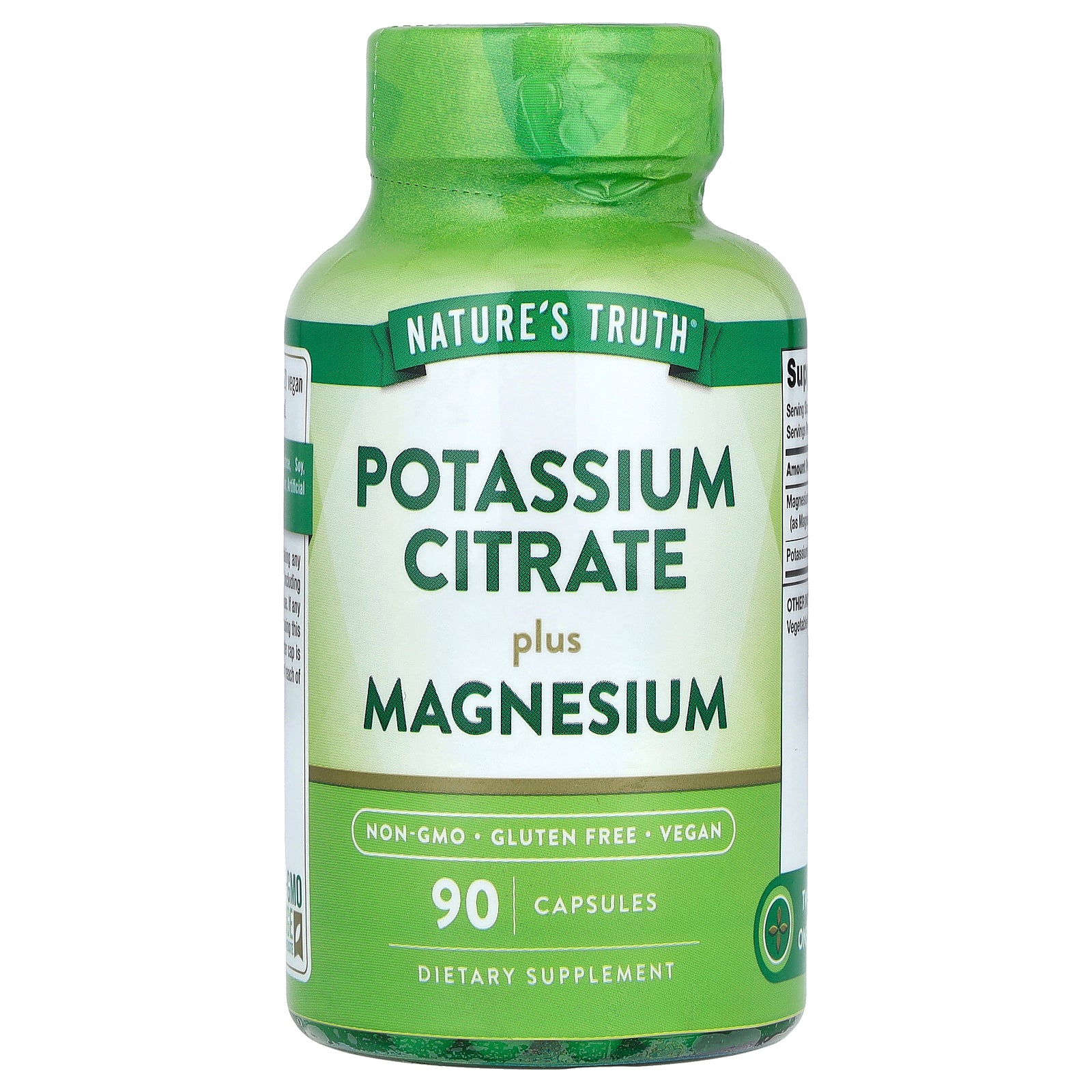 Nature's Truth, Potassium Citrate Plus Magnesium, 90 Capsules