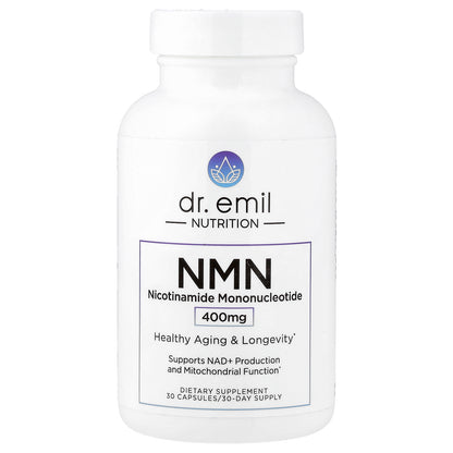 Dr. Emil Nutrition, NMN, 400 mg, 30 Capsules