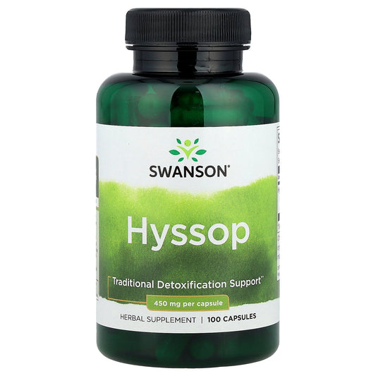 Swanson, Hyssop , 450 mg, 100 Capsules