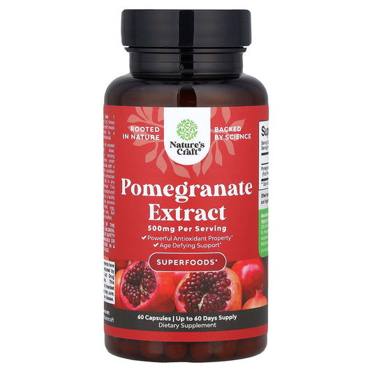 Nature's Craft, Pomegranate Extract , 500 mg, 60 Capsules