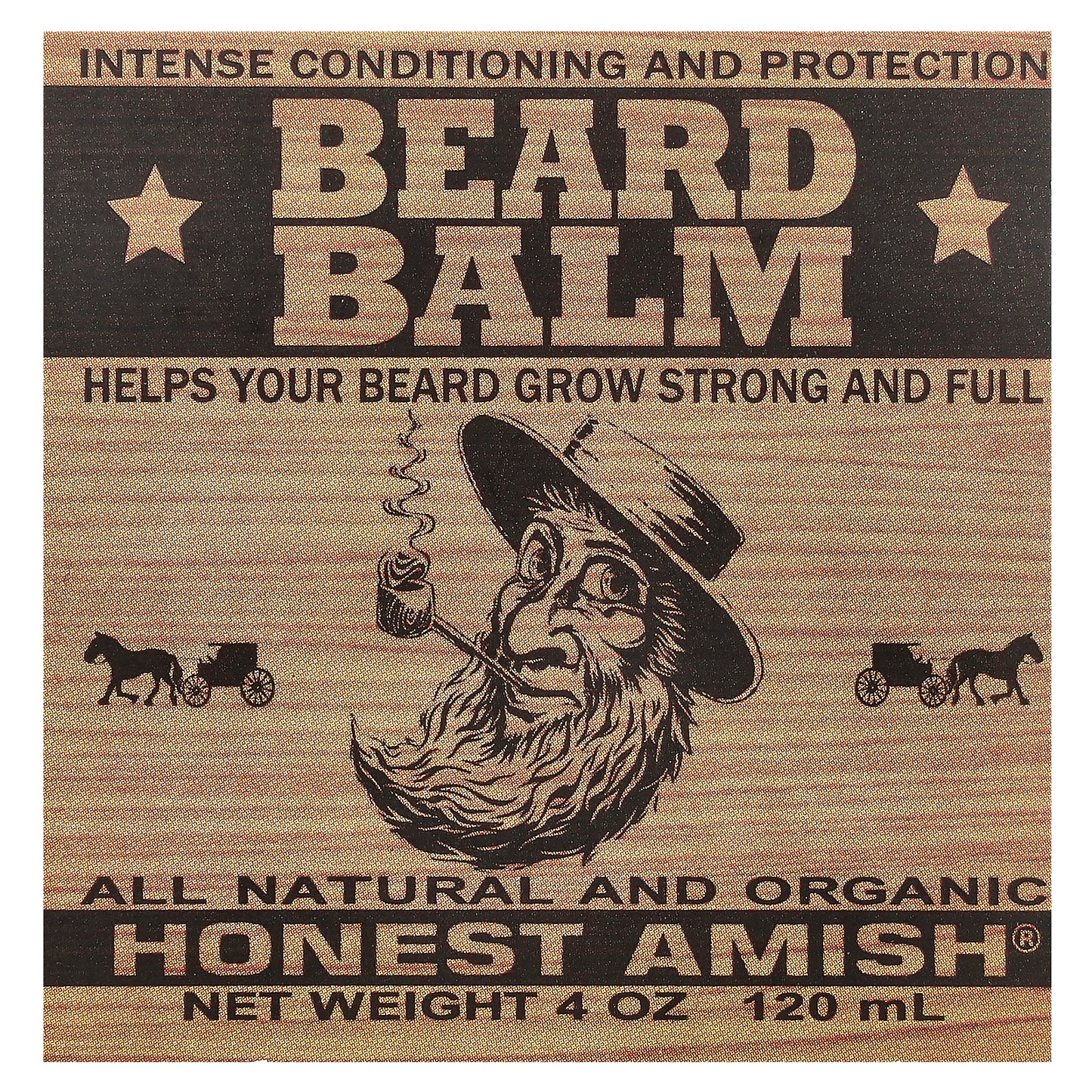 Honest Amish, Beard Balm, 4 oz (120 ml)