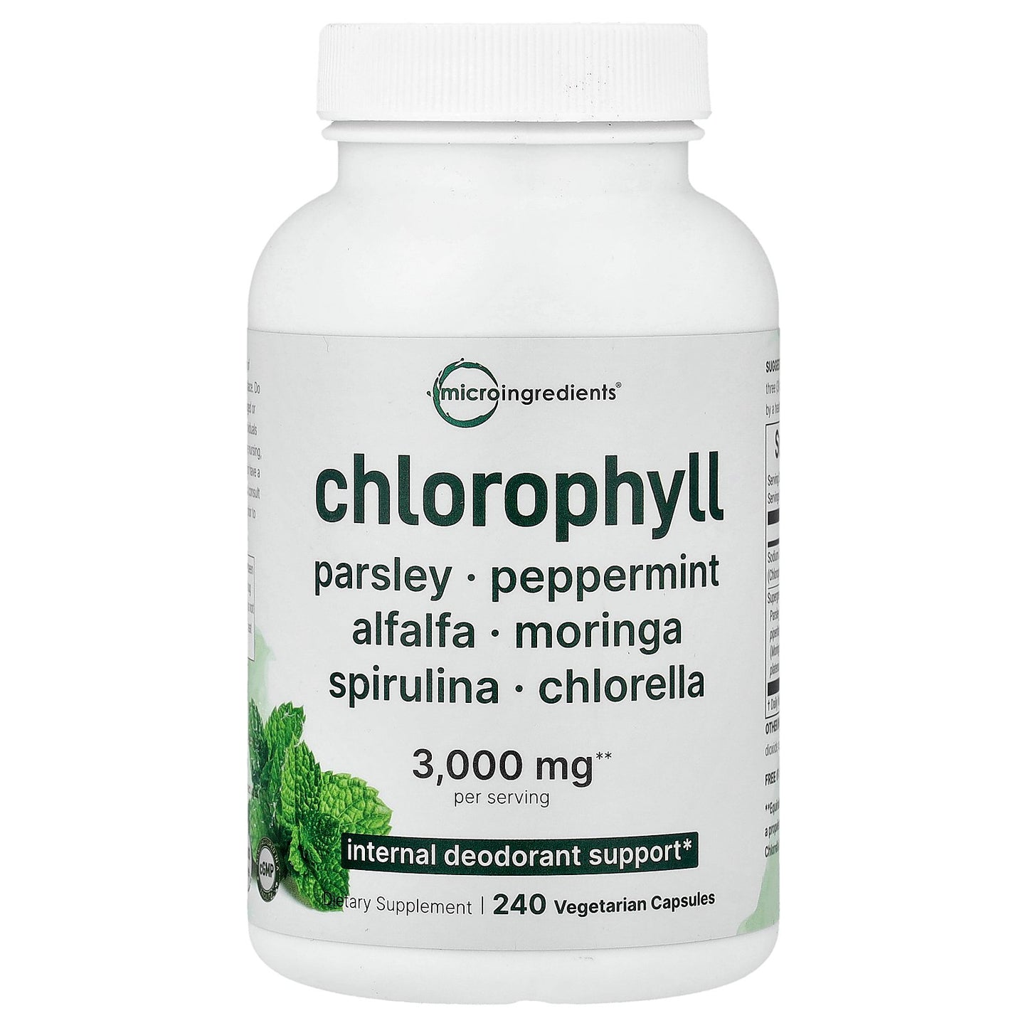 Micro Ingredients, Chlorophyll, 240 Vegetarian Capsules