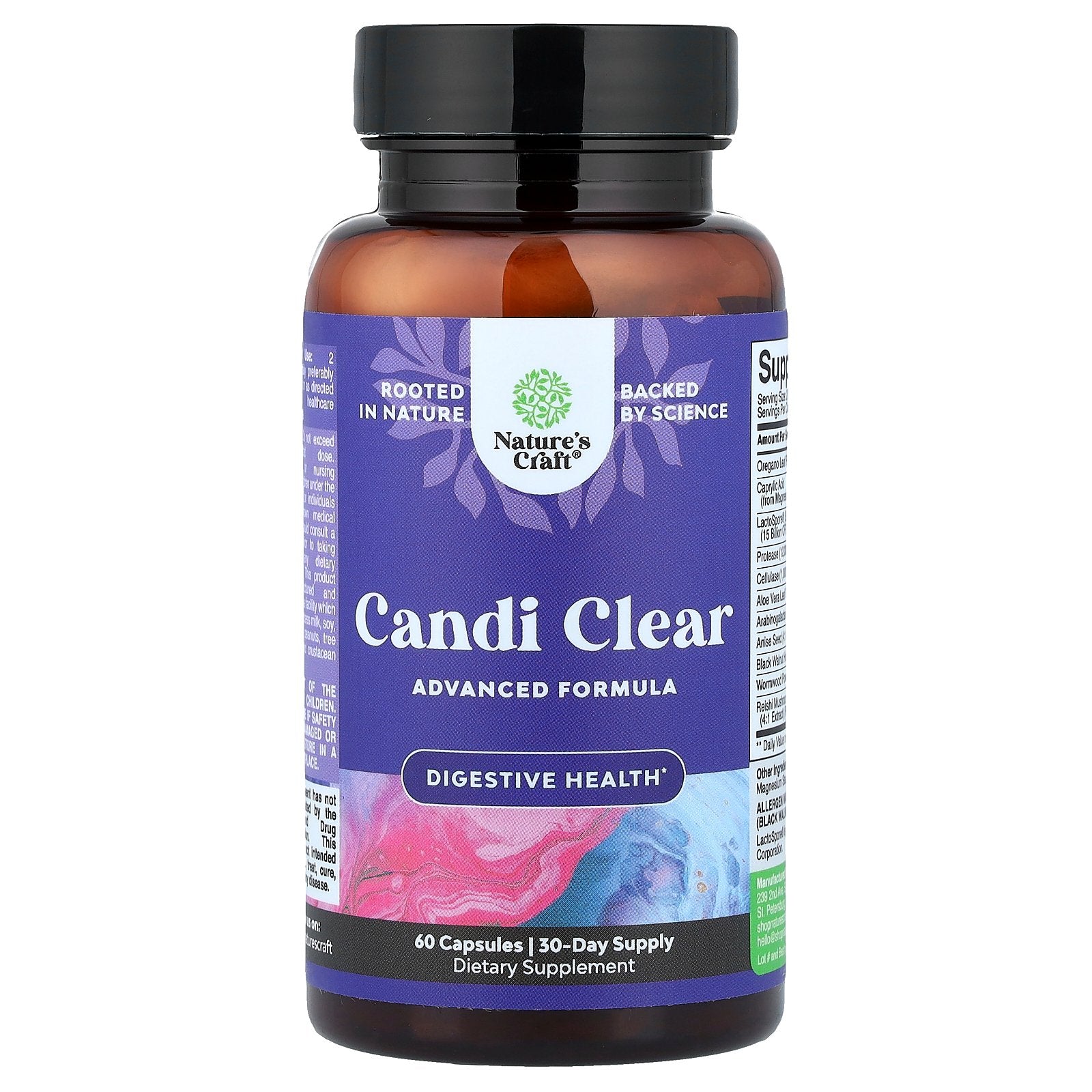 Nature's Craft, Candi Clear, 60 Capsules