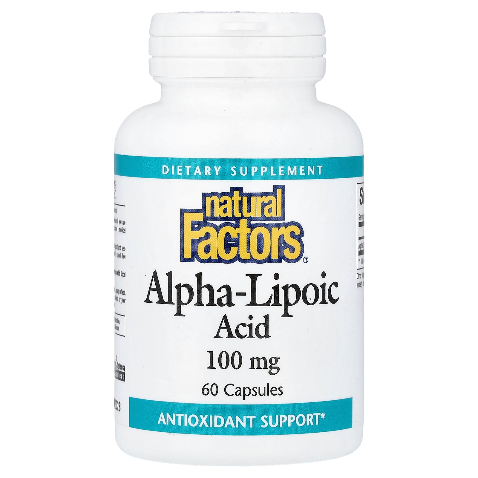 Natural Factors, Alpha-Lipoic Acid, 100 mg, 60 Capsules