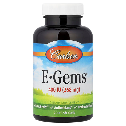 Carlson, E-Gems®, 400 IU (268 mg), 200 Soft Gels