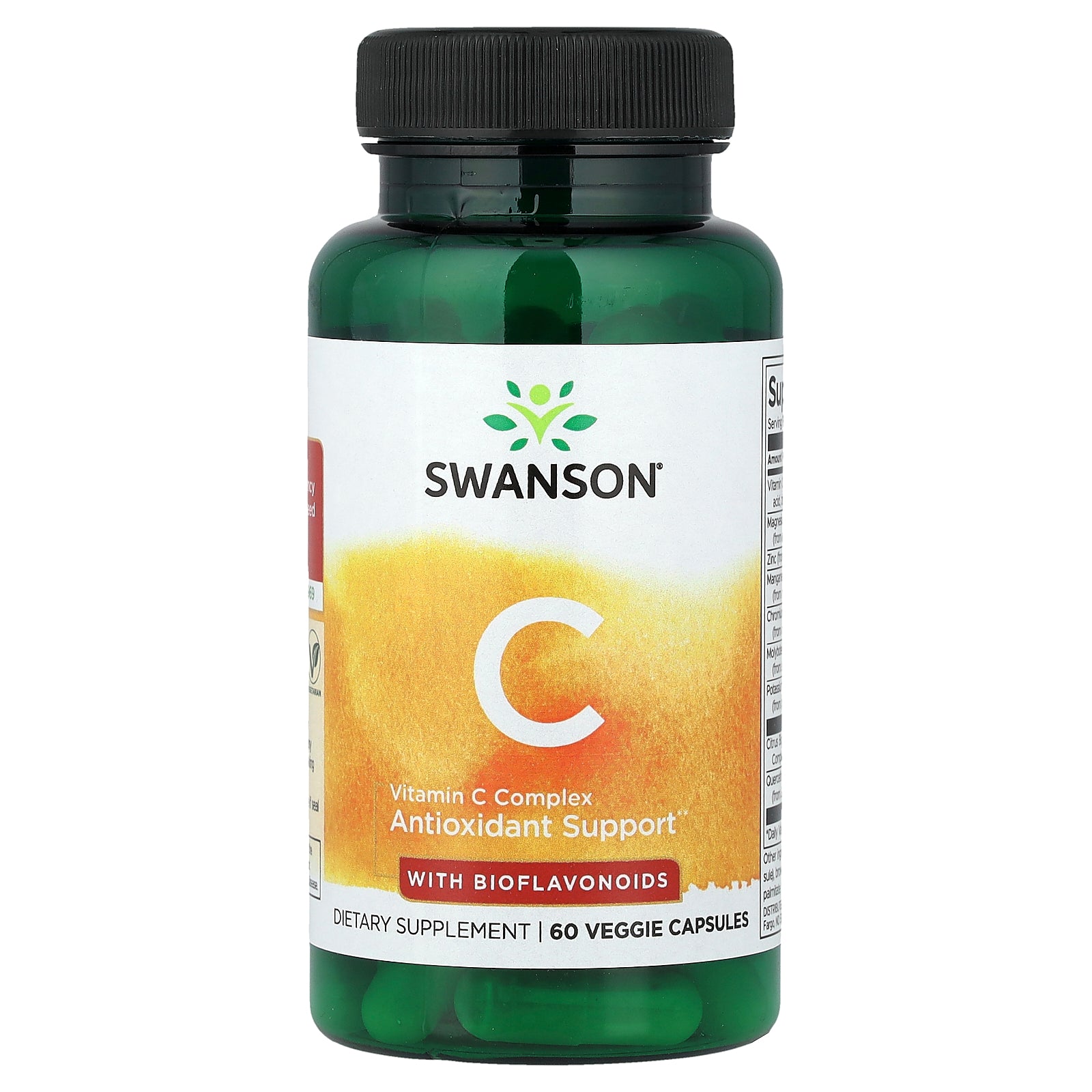 Swanson, Vitamin C Complex with Bioflavonoids, 60 Veggie Capsules