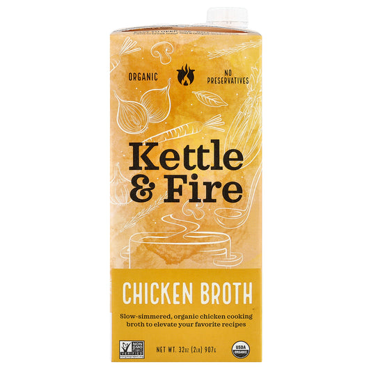 Kettle & Fire, Chicken Broth, 32 oz (907 g)
