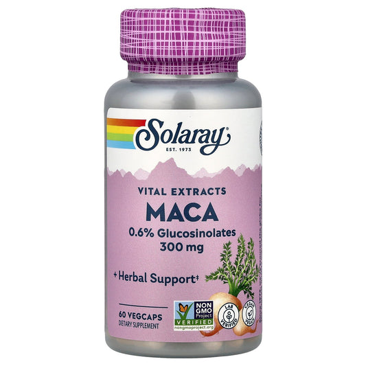 Solaray, Vital Extracts, Maca, 300 mg, 60 VegCaps