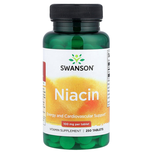 Swanson, Niacin, 100 mg, 250 Tablets