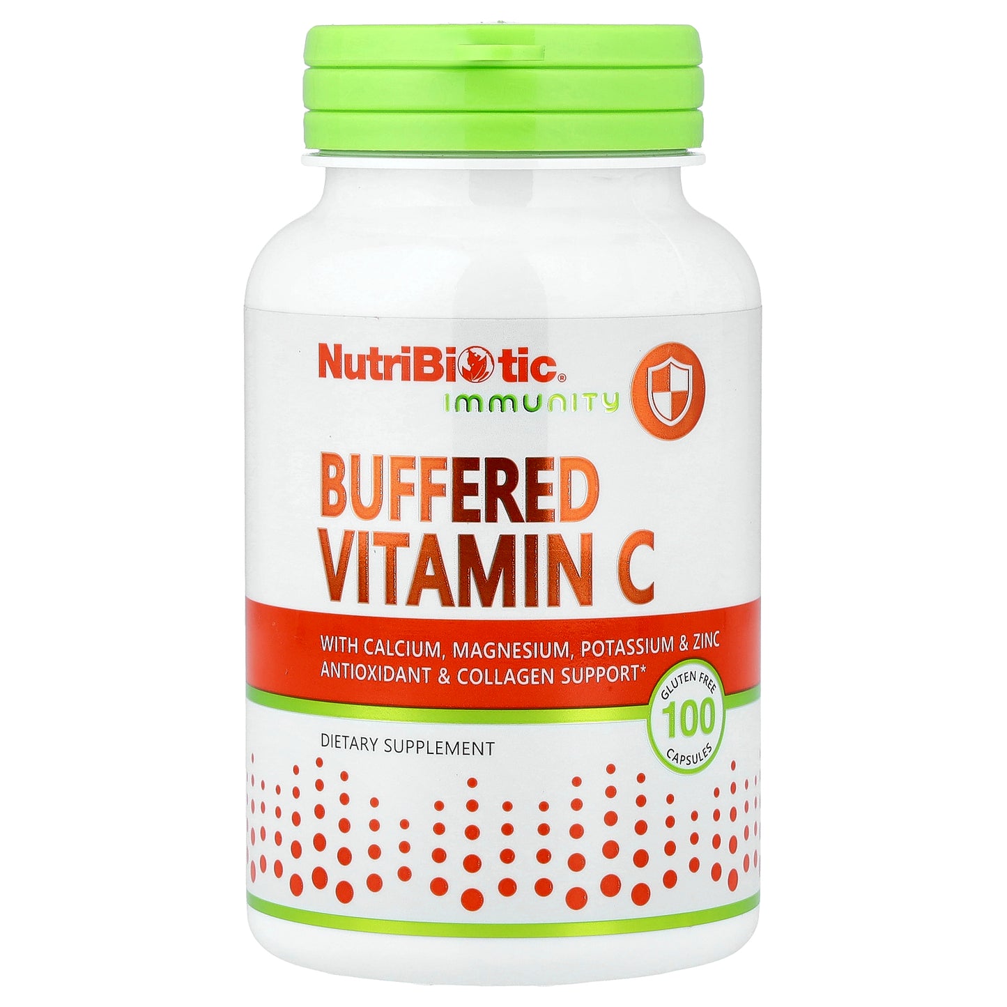 NutriBiotic, Immunity, Buffered Vitamin C, 100 Gluten Free Capsules