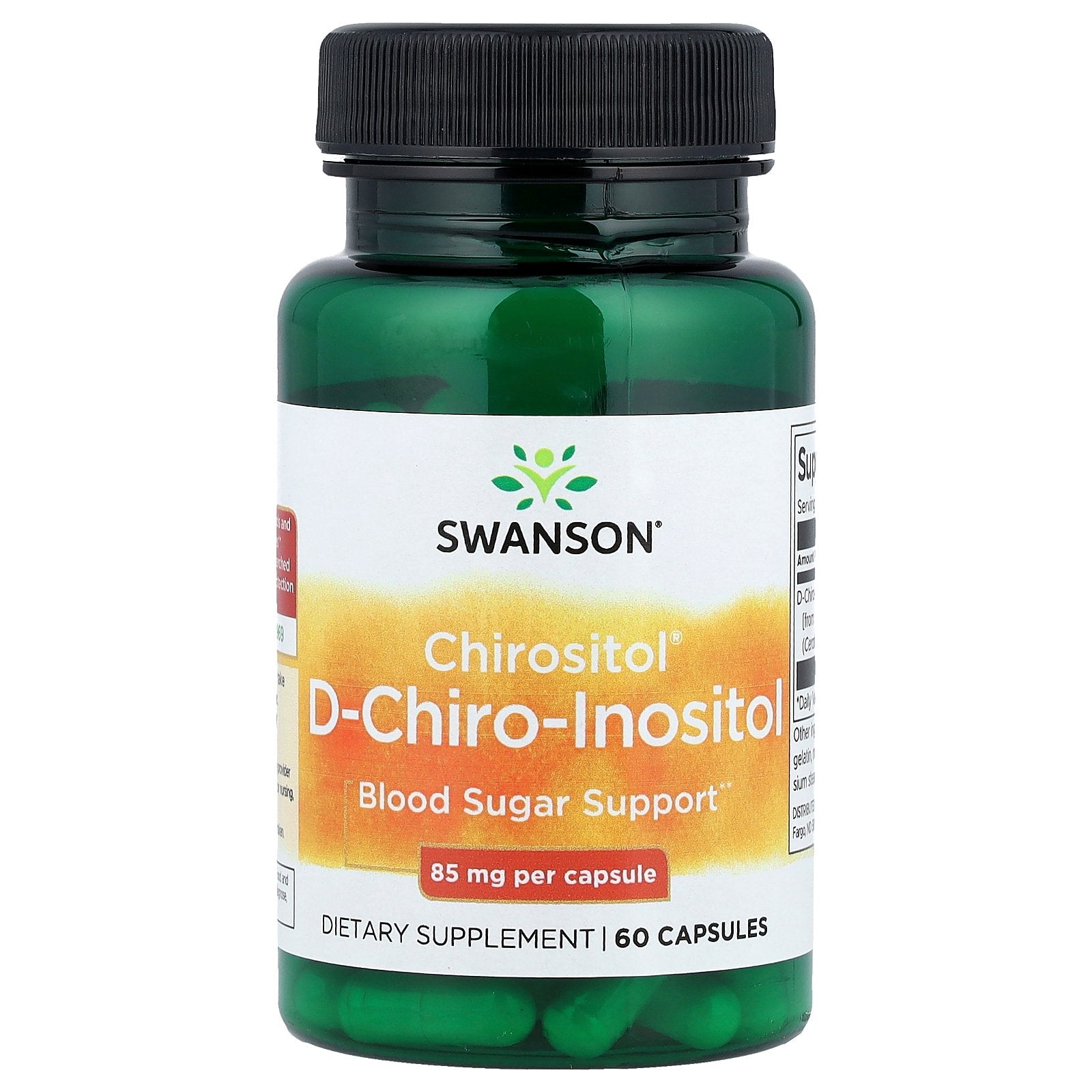 Swanson, Chirositol® D-Chiro-Inositol, 85 mg, 60 Capsules