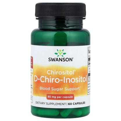 Swanson, Chirositol® D-Chiro-Inositol, 85 mg, 60 Capsules