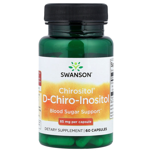 Swanson, Chirositol® D-Chiro-Inositol, 85 mg, 60 Capsules