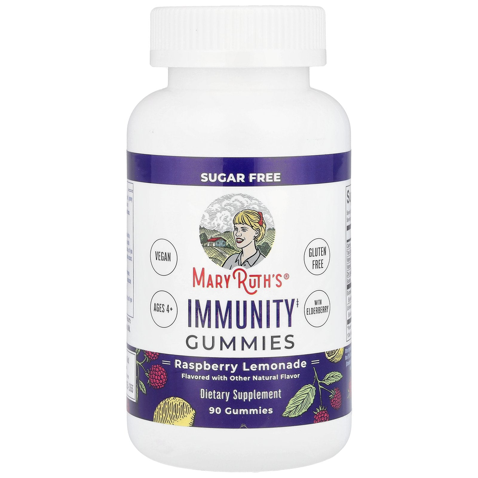 MaryRuth's, Immunity Gummies, Raspberry Lemonade, 90 Gummies
