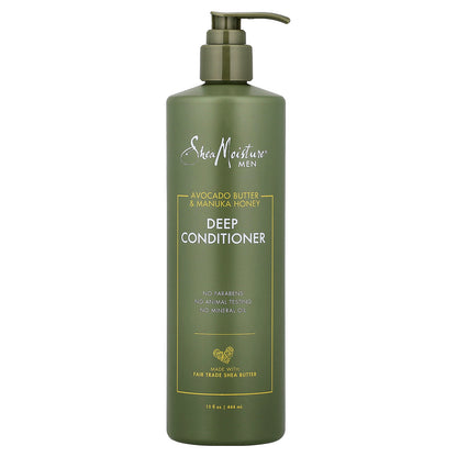 SheaMoisture, Men, Deep Conditioner, Avocado Butter & Manuka Honey , 15 fl oz (444 ml)