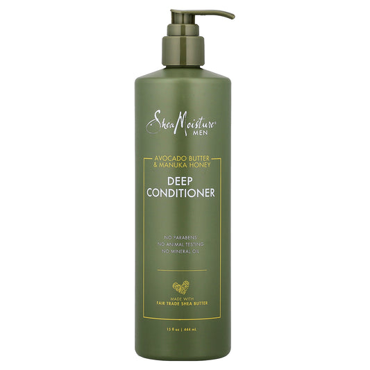 SheaMoisture, Men, Deep Conditioner, Avocado Butter & Manuka Honey , 15 fl oz (444 ml)