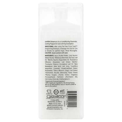 Giovanni, Tea Tree Triple Treat™, Invigorating Conditioner, For All Hair Types, 2 fl oz (60 ml)