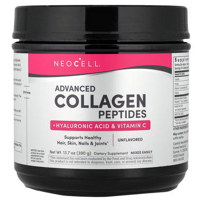 NeoCell, Advanced Collagen Peptides, Unflavored, 13.7 oz (390 g)
