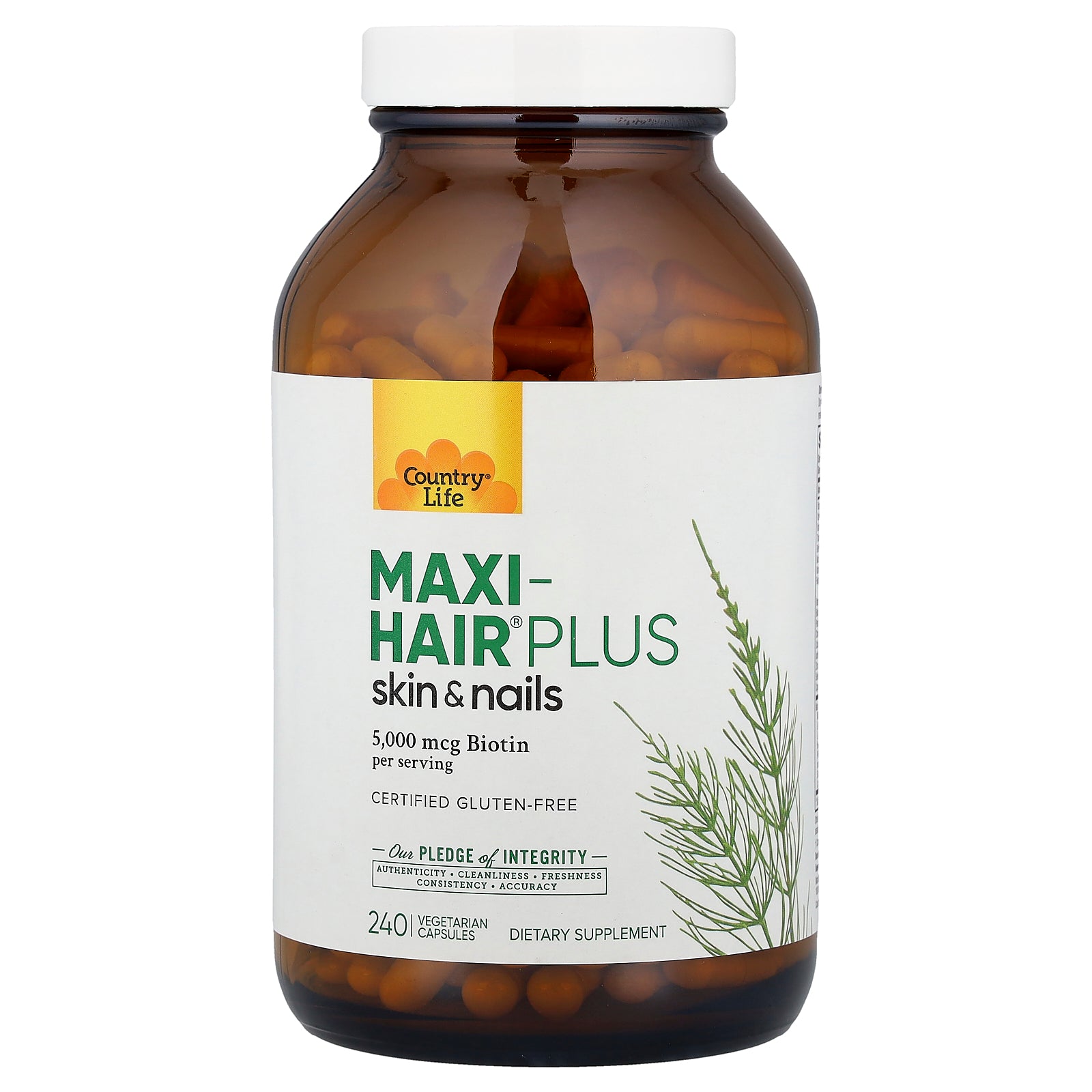 Country Life, Maxi-Hair® Plus, 240 Vegetarian Capsules
