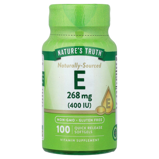 Nature's Truth, Vitamin E, 268 mg (400 IU), 100 Quick Release Softgels