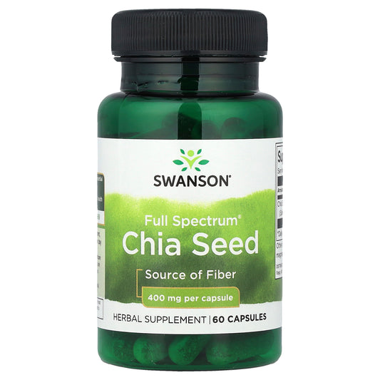 Swanson, Full Spectrum® Chia Seed, 400 mg, 60 Capsules