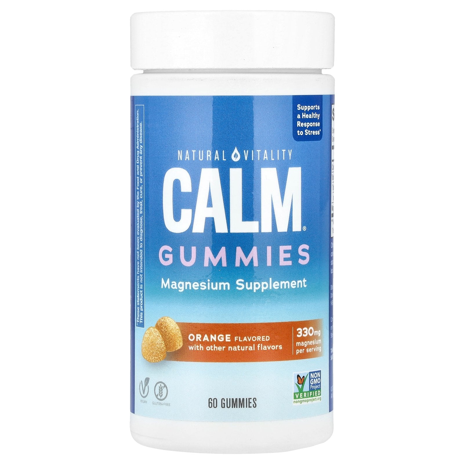 Natural Vitality, CALM®, Magnesium Gummies, Orange, 60 Gummies