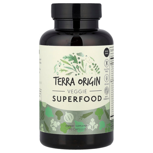 Terra Origin, Veggie Superfood, 90 Capsules