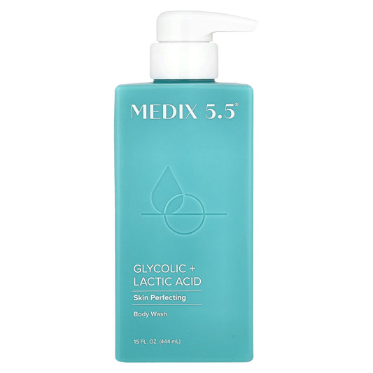Medix 5.5, Body Wash, Skin Perfecting, Glycolic + Lactic Acid, 15 fl oz (444 ml)