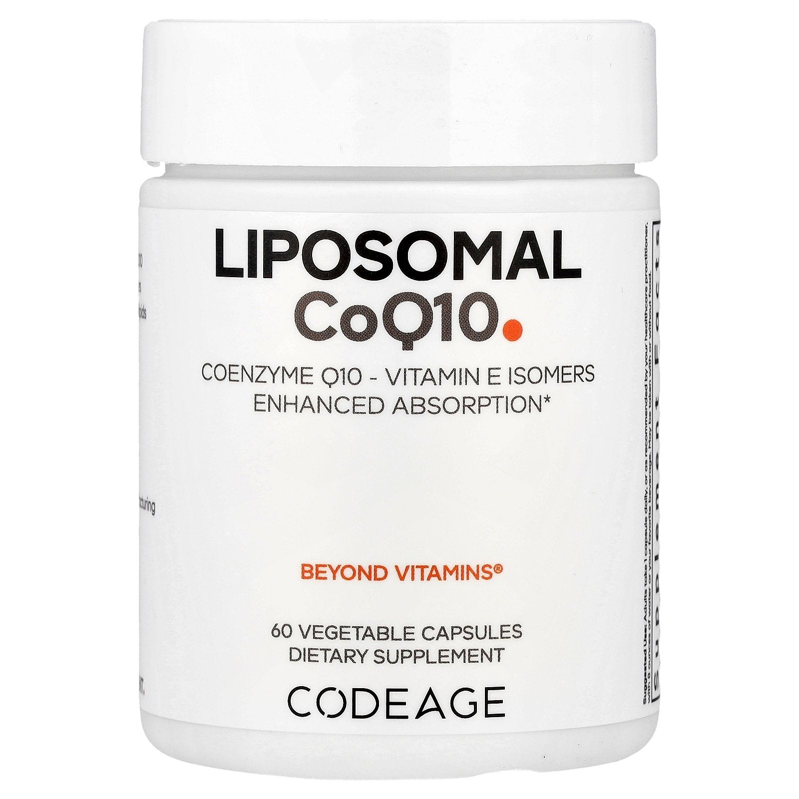 Codeage, Liposomal CoQ10, 60 Vegetable Capsules