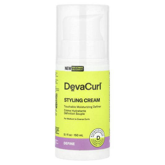 DevaCurl, Styling Cream, Touchable Moisturizing Definer, 5.1 fl oz (150 ml)