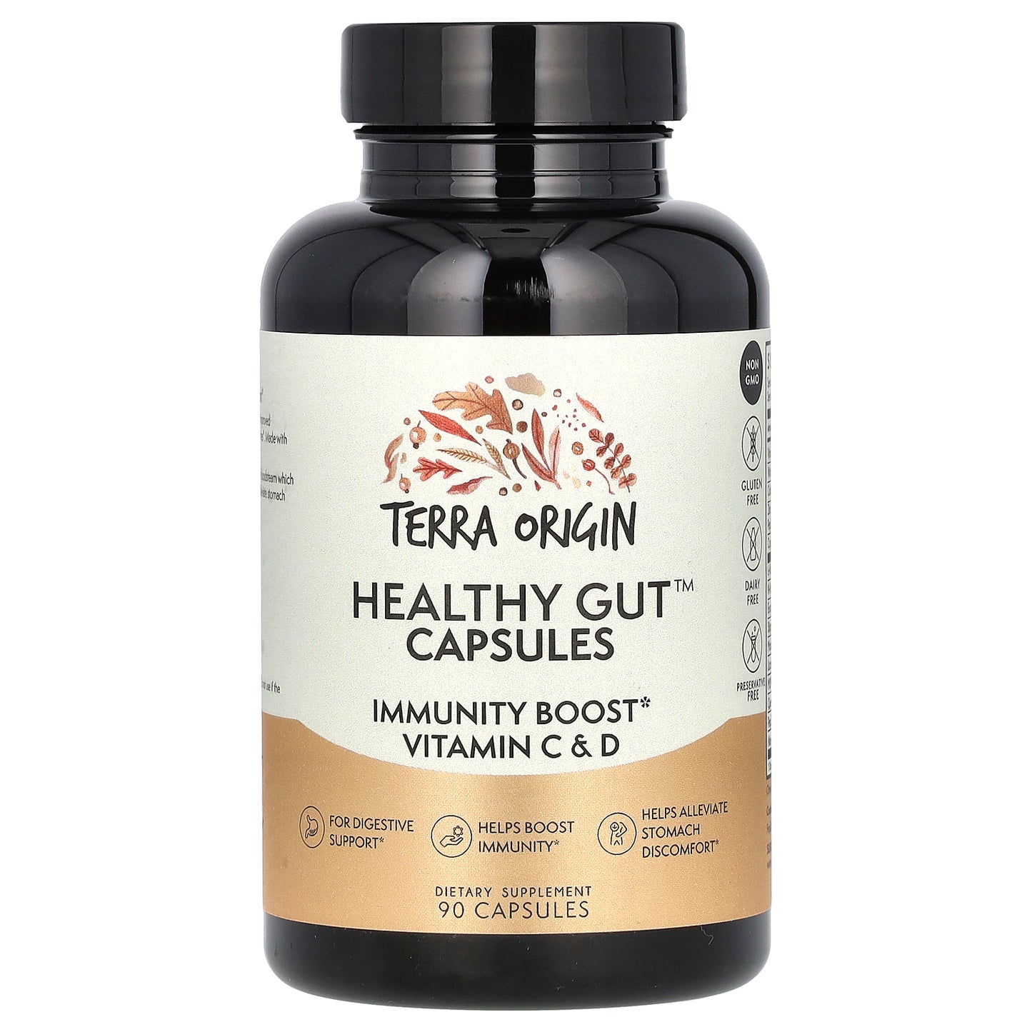 Terra Origin, Healthy Gut™ Capsules, 90 Capsules
