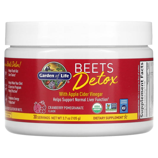 Garden of Life, Beets Detox with Apple Cider Vinegar, Cranberry Pomegranate, 3.7 oz (105 g)