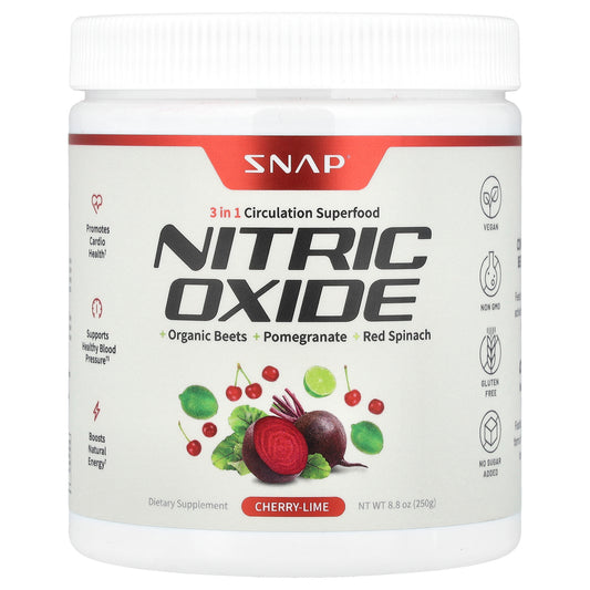 Snap Supplements, Nitric Oxide, Cherry-Lime, 8.8 oz (250 g)