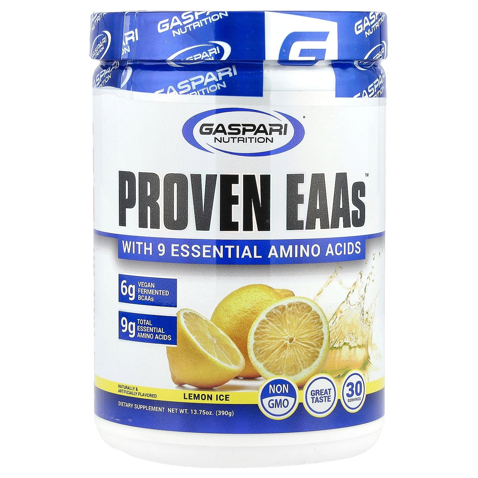 Gaspari Nutrition, Proven EAAs™, Lemon Ice, 13.75 oz (390 g)