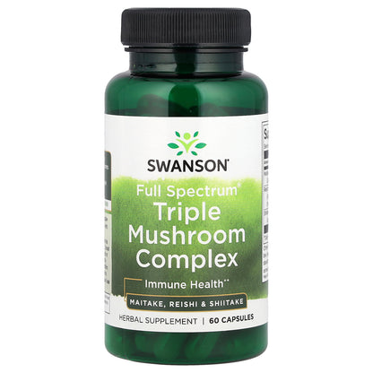 Swanson, Full Spectrum® Triple Mushroom Complex, 60 Capsules