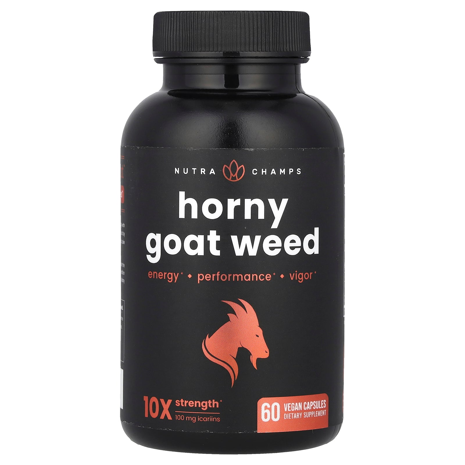 NutraChamps, Horny Goat Weed, 60 Vegan Capsules