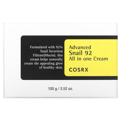 CosRx, Advanced Snail 92, All in One Cream, 3.52 oz (100 g)