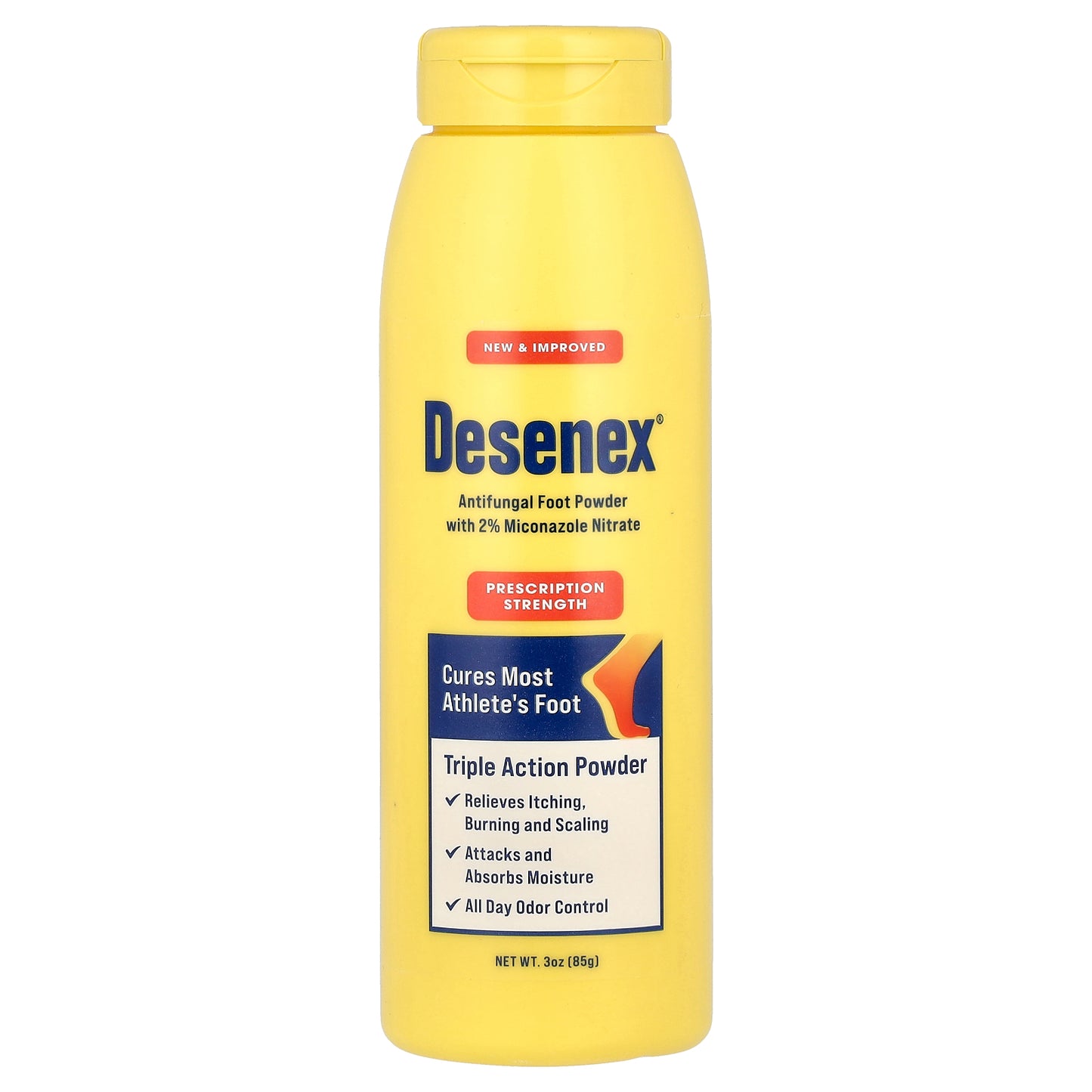 Desenex, Antifungal Foot Powder, Triple Action, 3 oz (85 g)