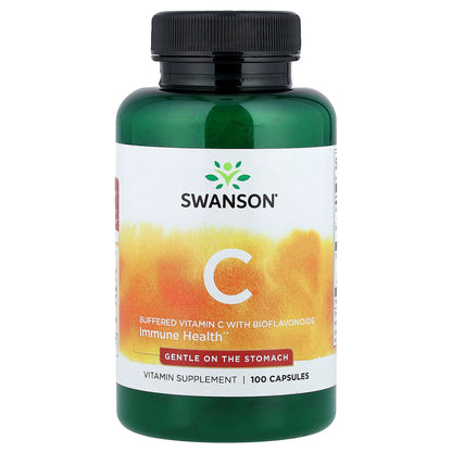 Swanson, Buffered Vitamin C with Bioflavonoids, 100 Capsules