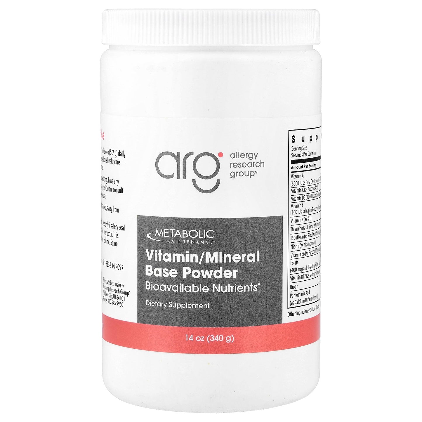 Metabolic Maintenance, Vitamin/Mineral Base Powder, 14 oz (340 g)